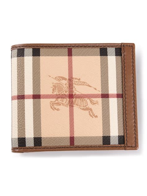 burberry check print bifold wallet|burberry men's wallet card holder.